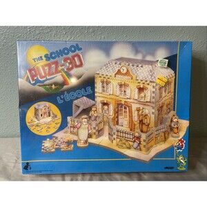 Wrebbit The School Puzz 3D Puzzle Back Home Series New Sealed VTG 1994